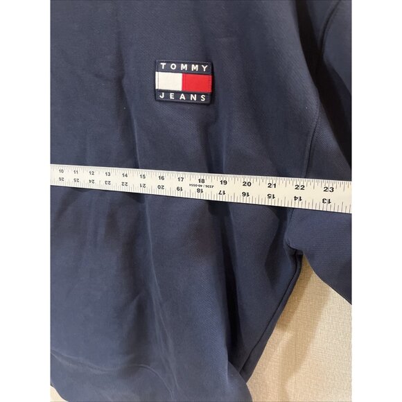 TOMMY HILFIGER Unisex Sweatshirt Jumper Small Navy Blue Cotton NWOT - Picture 7 of 9